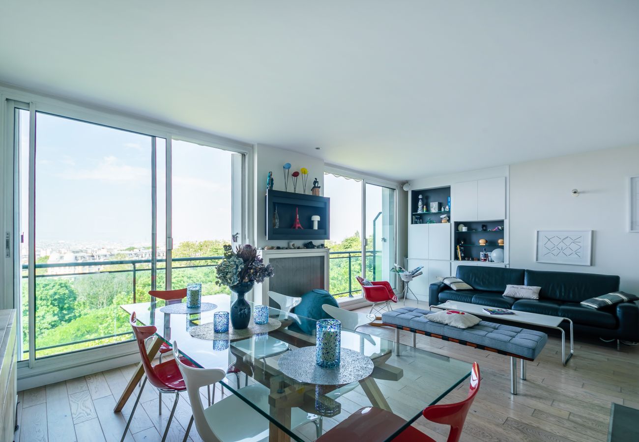 Apartment in Paris - Buttes Chaumont Botzaris View