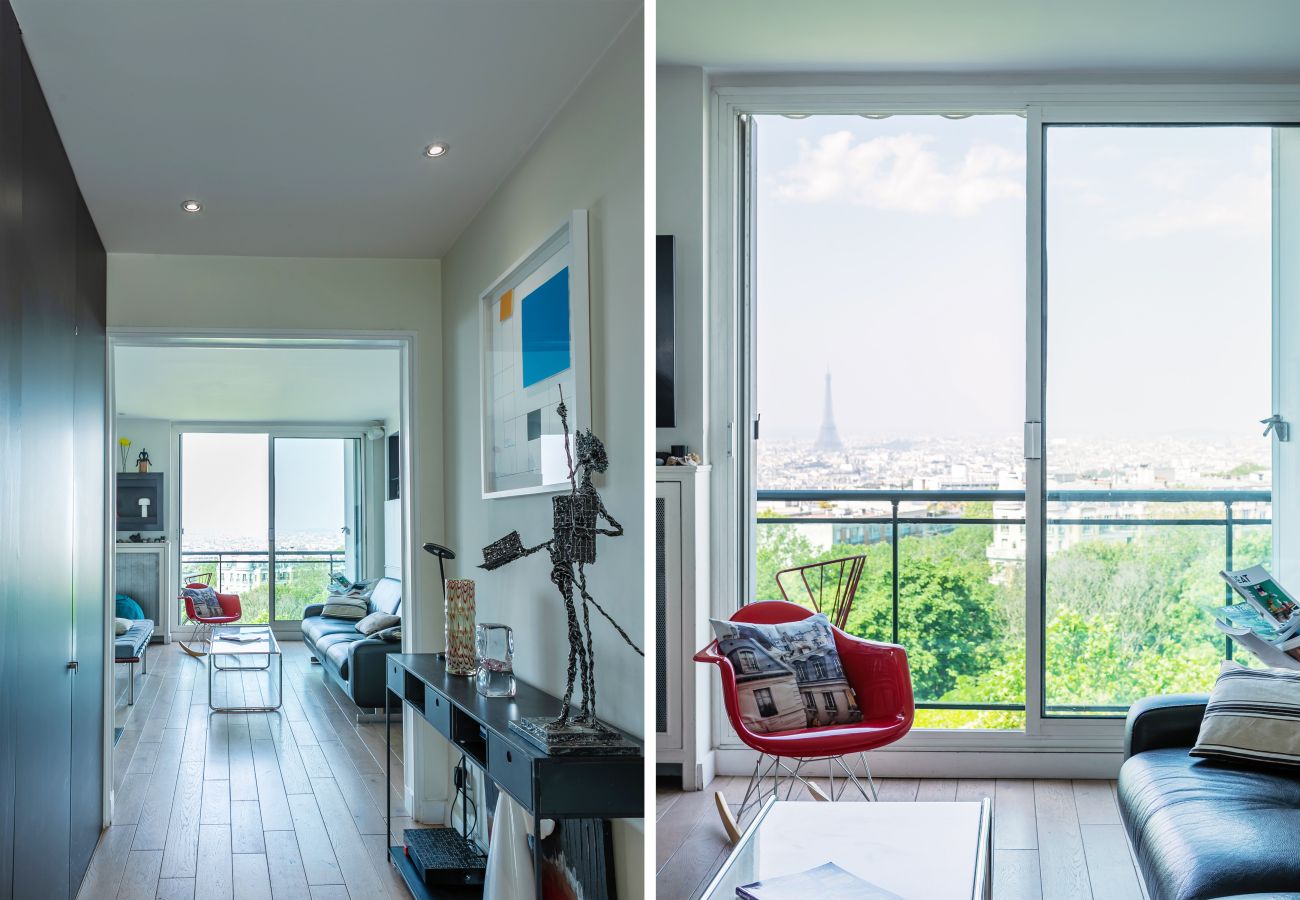 Apartment in Paris - Buttes Chaumont Botzaris View